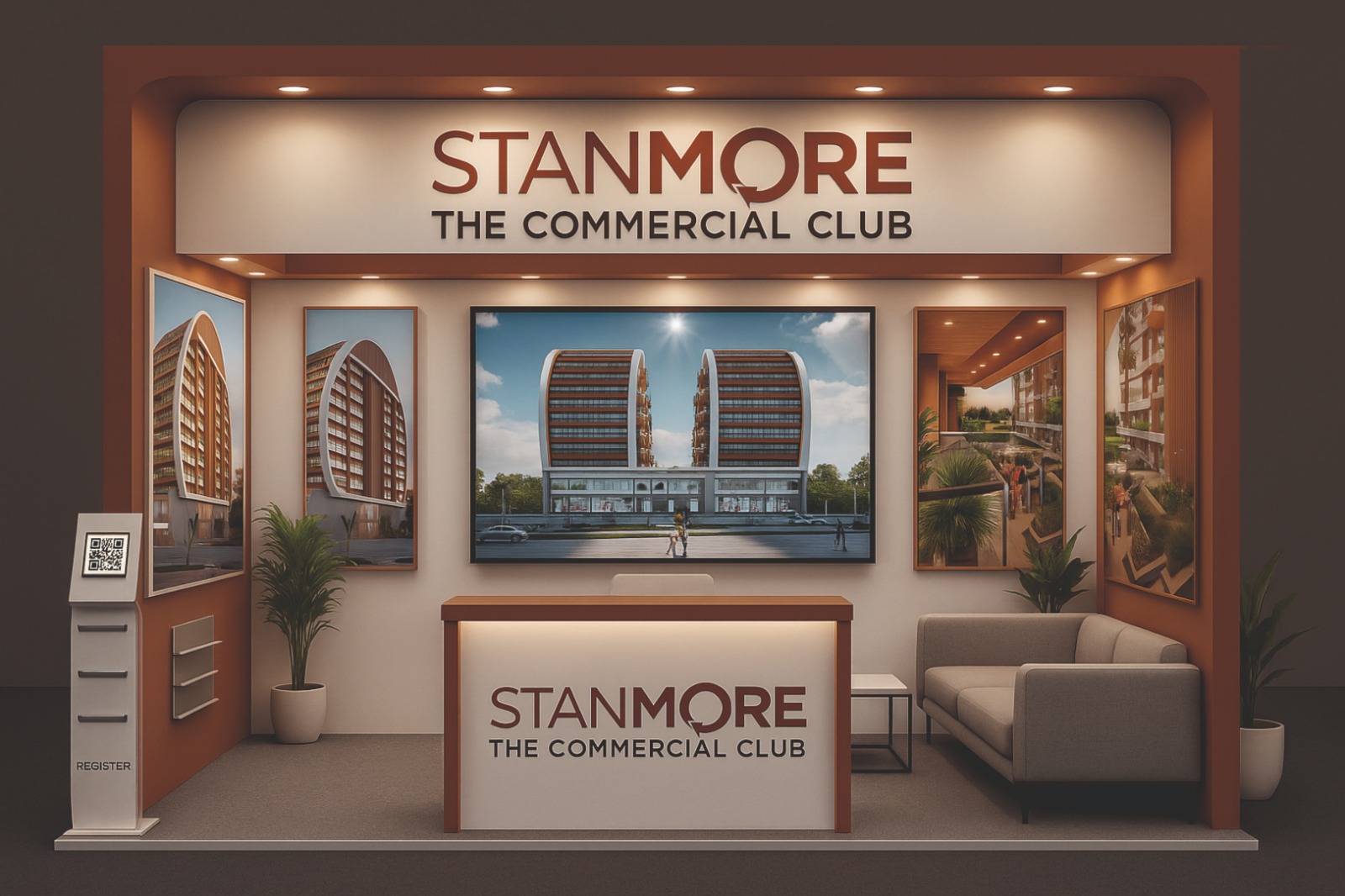 Stanmore — 3D Exhibition Design Options — view 2