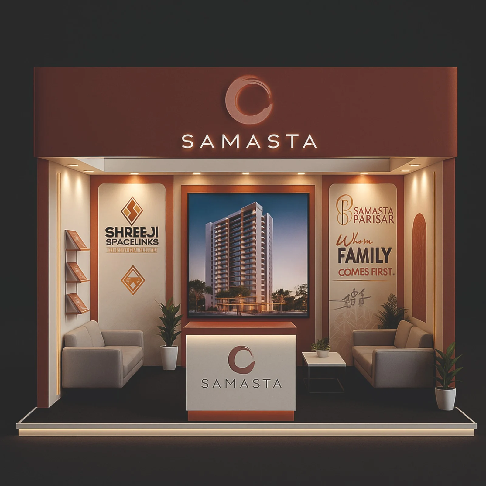 Samasta — 3D Exhibition Design Options — view 2